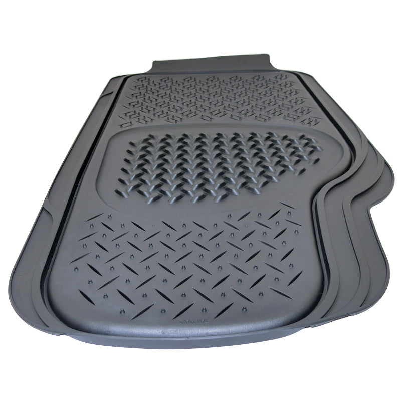 Sentry Rubber Floor Mats Front - Black Pair