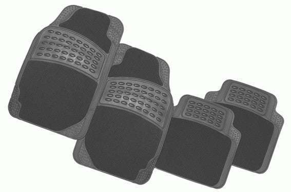 Floor Mats Majestic Set of 4 Grey 2CF78045