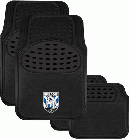 NRL Canterbury Bulldogs Floor Mats Set of 4