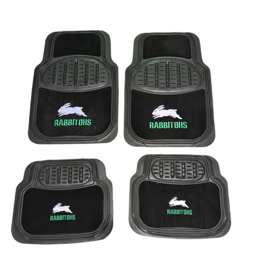 NRL South Sydney Rabbitohs Floor Mats Set of 4