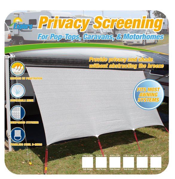 Caravan and RV Motorhome Privacy Screen 4.9m x 1.8m CPS49