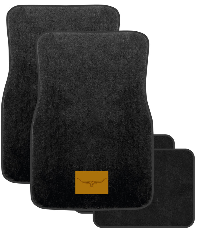 RM Williams Carpet Floor Mats Front + Rear Set of 4 Black