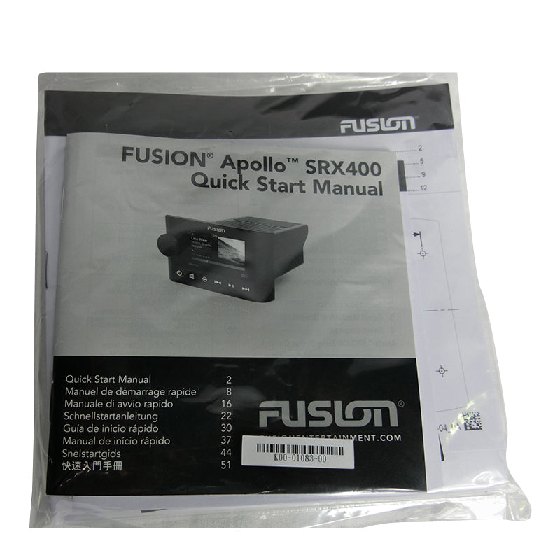 Fusion Apollo Marine Zone Stereo With Built-In Wi-Fi MS-SRX400/010-01983-00