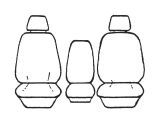 Custom Made Esteem Velour Seat Covers Suits Ford Falcon AU C/Fold 4 Door Sedan 1998-1999 2 Rows