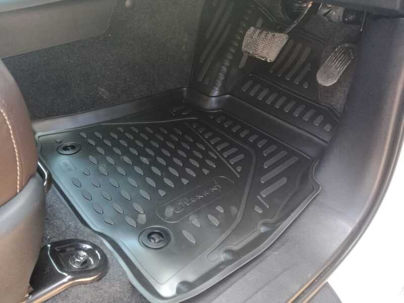 3D Custom Floor Mats suits Toyota Hilux (Auto) Dual Cab Workmate/SR/SR5 8/2015-On Rubber 4 Piece EXP.ELEMENT3D48153210k