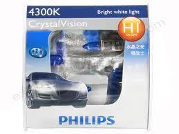 Philips H1 Crystal 4300K H1 4300K Bright White Light 12258CVSM