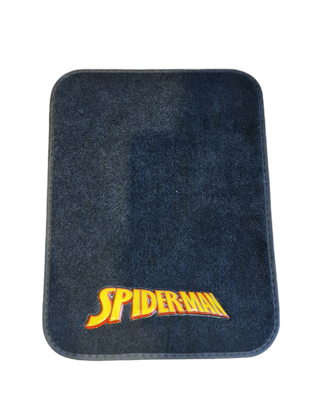 Marvel Avengers Car Floor Mats Black Set of 4 Spider Man AVECMSPI