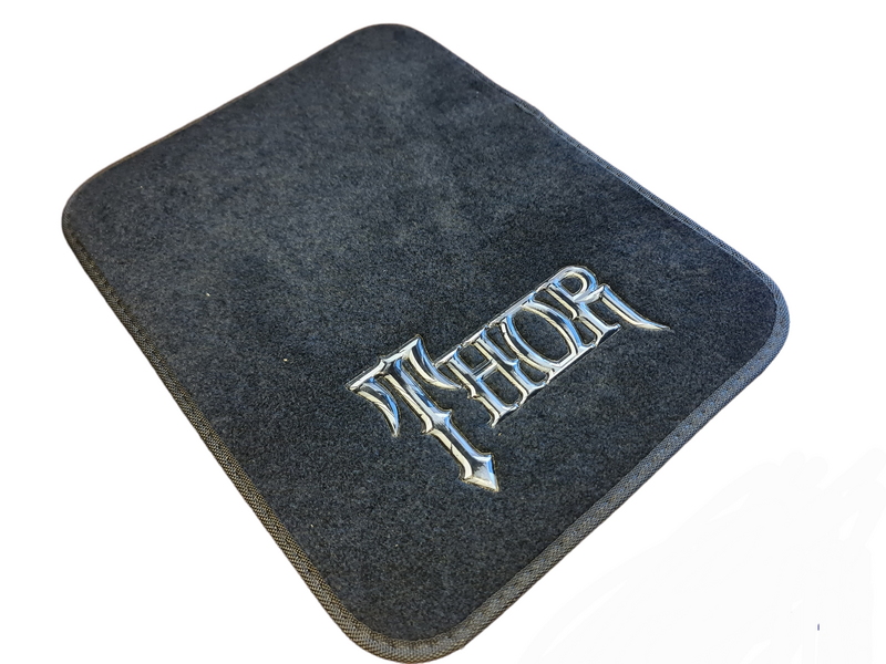 Marvel Avengers Car Floor Mats Black Set of 4 Thor AVECMTHO