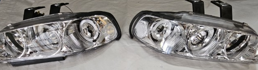 Projector Head Light Chrome/Clear Set suits Honda Civic EG 1992-1995 JCV923-PHHLS