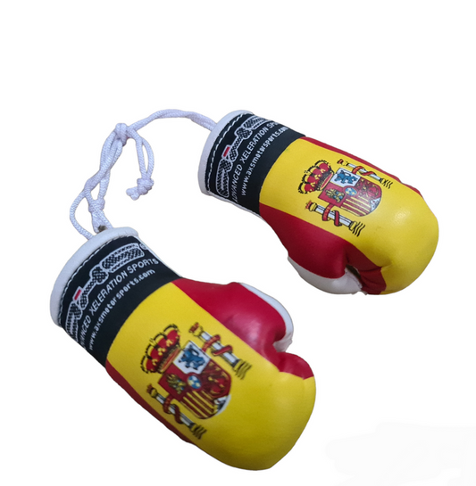 AXS Mini Boxing Gloves - Spanish / Spain One Pair