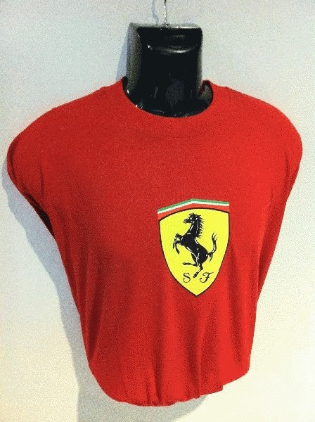 Genuine Ferrari Scudetto Red T-Shirt Small 3073_S