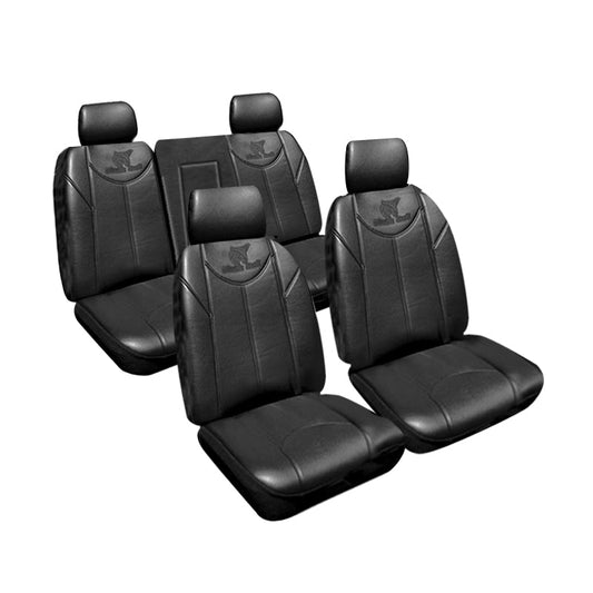 Seat Covers Leather Look Black Set Suits Holden Trax TJ LS 8/2014-On 2 Rows