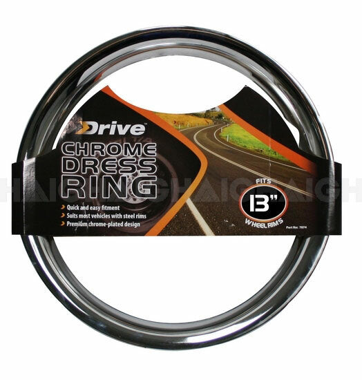 Drive Metal Chrome Ring Suits 13 Inch Wheel - Set of 4 (7870)