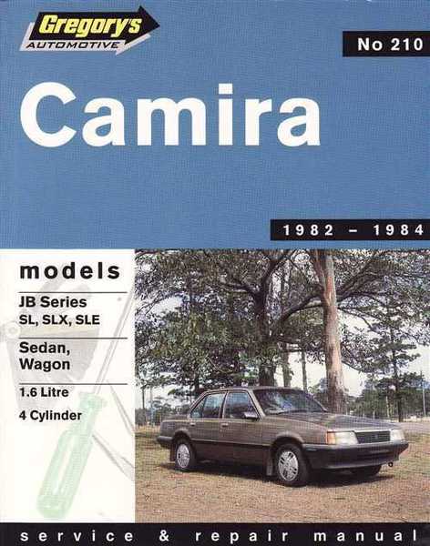 Gregorys Workshop Manual Camira JB 1982 1983 1984 4 CYL GR210