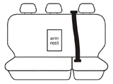 Velocity Full Wetsuit Neoprene Seat Covers Suits Isuzu D-Max Dual Cab 6/2012-7/2020 2 Rows  VEL7129