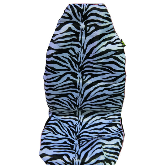 Hot Zebra Seat Covers Front 60/25 Black/White