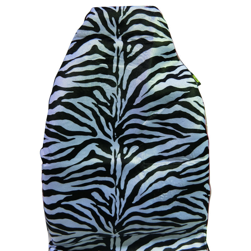 Hot Zebra Seat Covers Front 60/25 Black/White