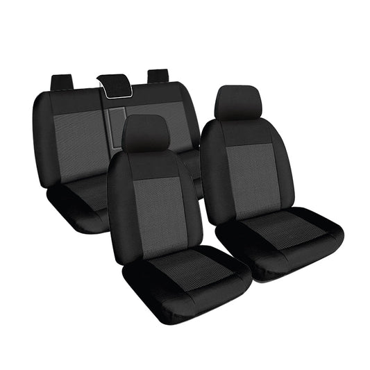 Weekender Jacquard Seat Covers Suits Holden Trailblazer (RG) LT/LTZ/Z71 7 Seater Wagon 2016-On Waterproof