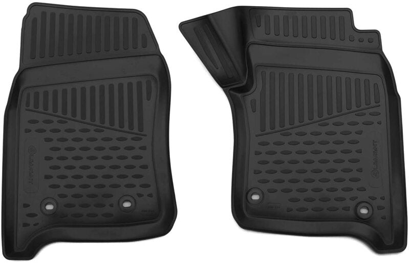 3D Rubber Floor Mats suits Toyota Landcruiser 79 Series 2010-7/2016 2 Piece EXP.NLC.3D.48.114.210k