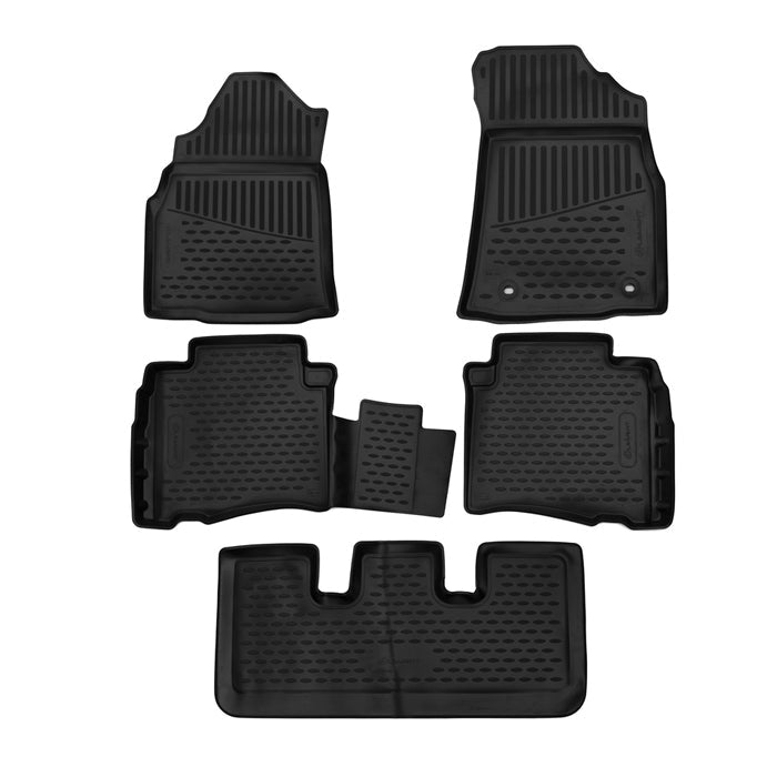 3D Rubber Floor Mats suits Toyota Fortuner First generation AN50/AN60 2012-2015 5 Piece EXP.NLC.48.56.210k