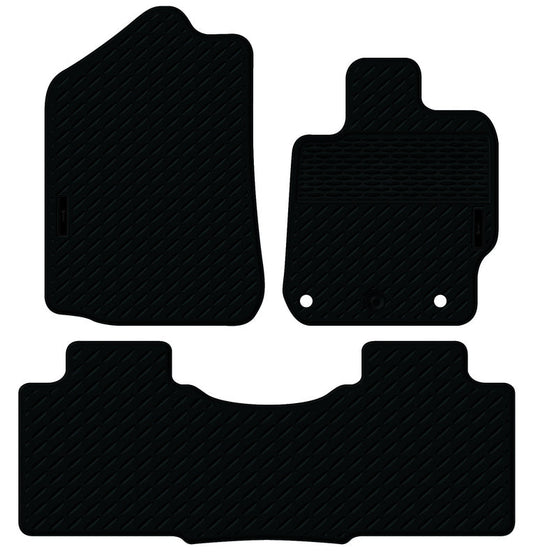 Rubber Custom Floor Mats Fits Toyota Camry Sedan Altise/Atara/SL/SX/S/RZ 12/2011-10/2017 Front & Rear Black MRBTY004BLK2RW