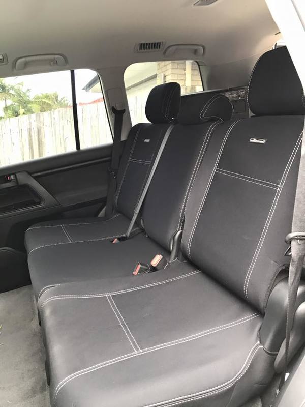 Wet Seat Neoprene Seat Covers suits Toyota Landcruiser 200 Series GX/GXL Wagon 10/2007-On Black