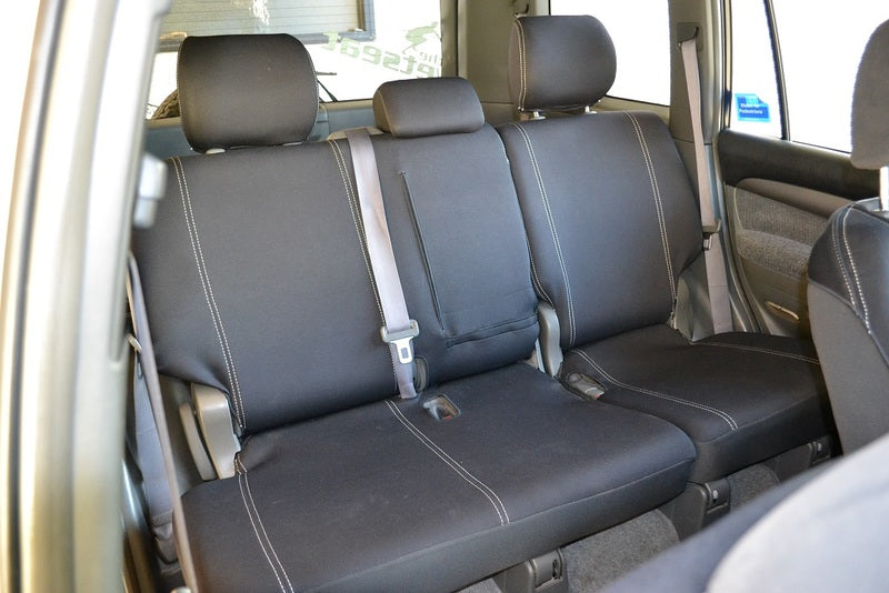 Wet Seat Neoprene Seat Covers suits Toyota Prado 120 Series Wagon 3/2003-10/2009 Black