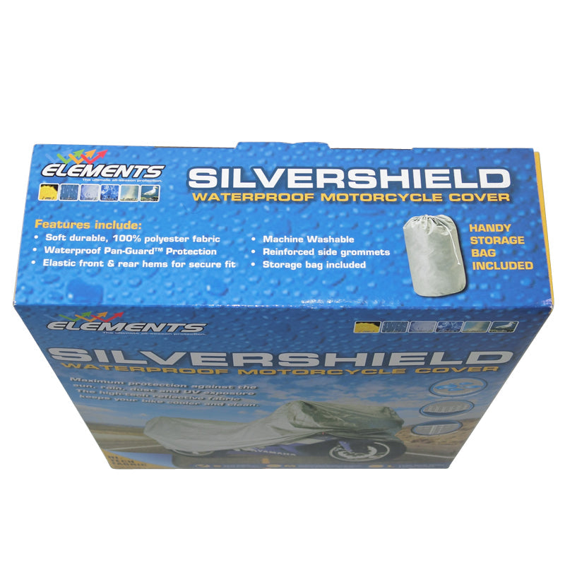 Silvershield Motorcycle Bike Cover 100% Waterproof Small Suit Up To 500CC MCW500