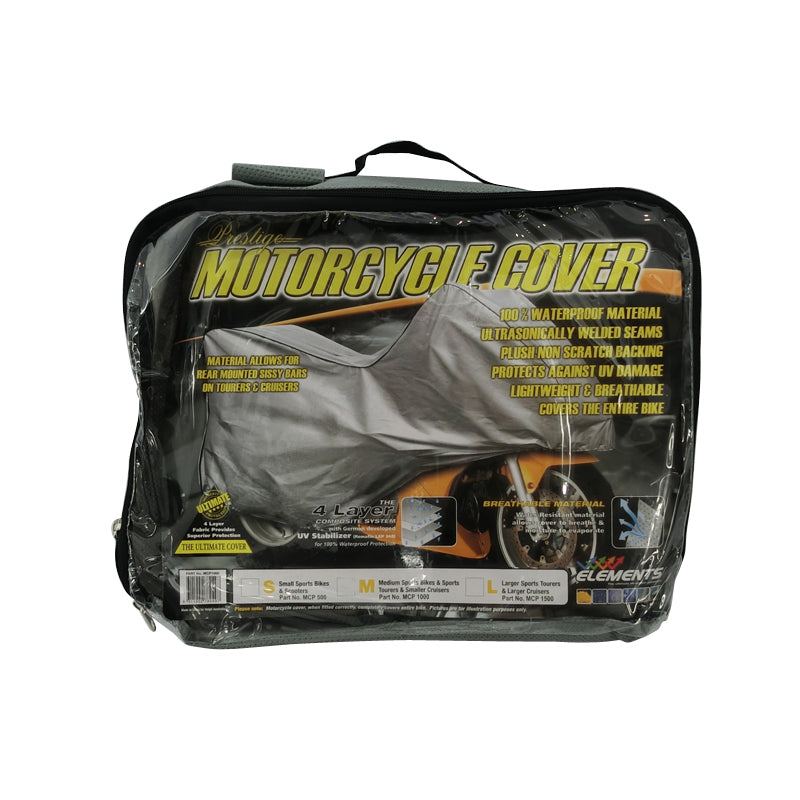 Prestige Motorcycle Bike Cover 100% Waterproof Small MCP500