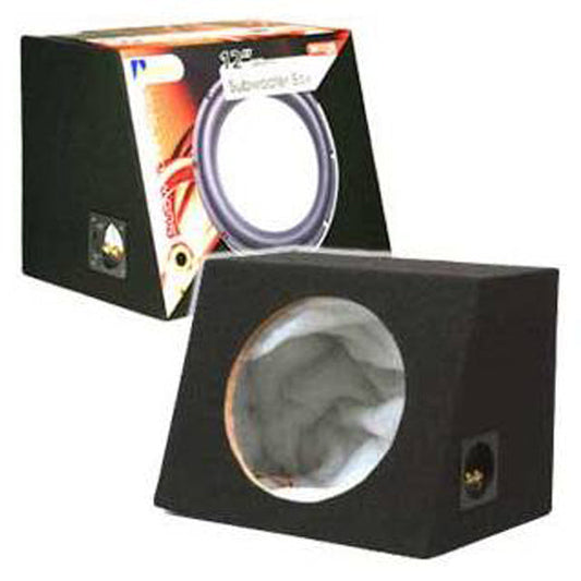 12 Inch 305 mm Sub Woofer Box 1 Cu Ft Sealed Black Carpet SB12100