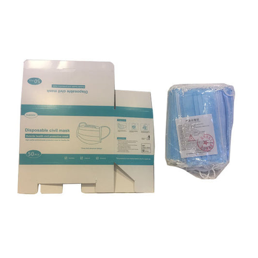 Disposable Face Masks 50 Piece Pack