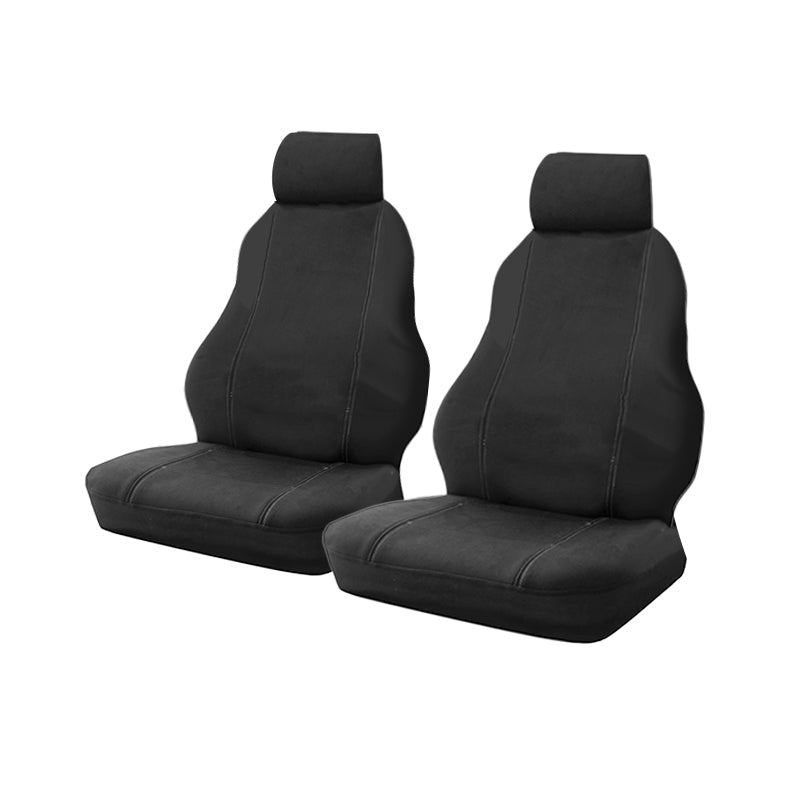 Custom Canvas Front Seat Covers Suits Subaru WRX STi 2002-2005 Black Racing Seats