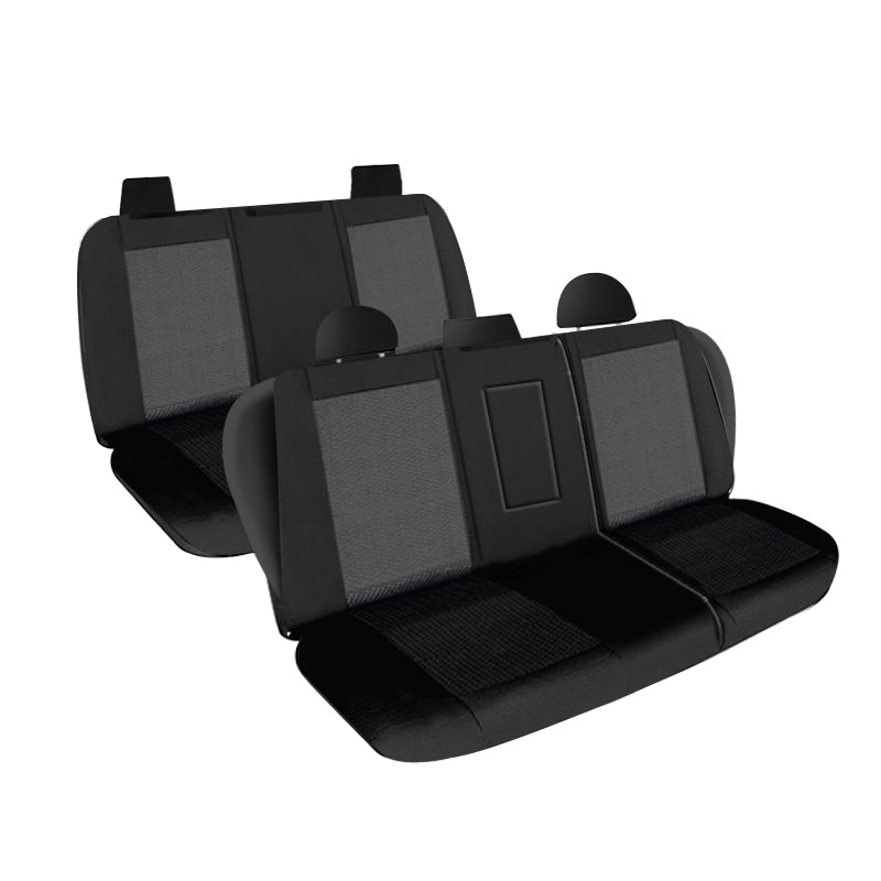 Weekender Jacquard Seat Covers Suits Mitsubishi Pajero 7 Seater (NT/NW/NX) Exceed/GLS/VRX 2009-On Waterproof