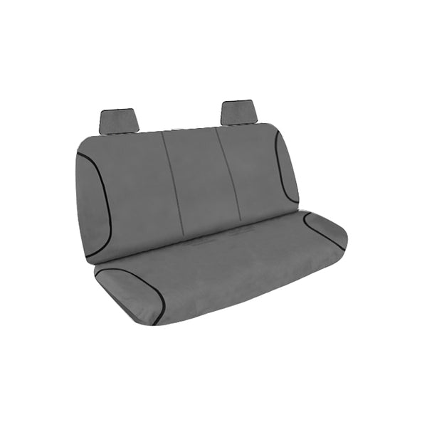 Tradies Full Canvas Seat Covers suits Toyota Landcruiser Ute (VDJ79R) Double Cab 9/2016-On Grey