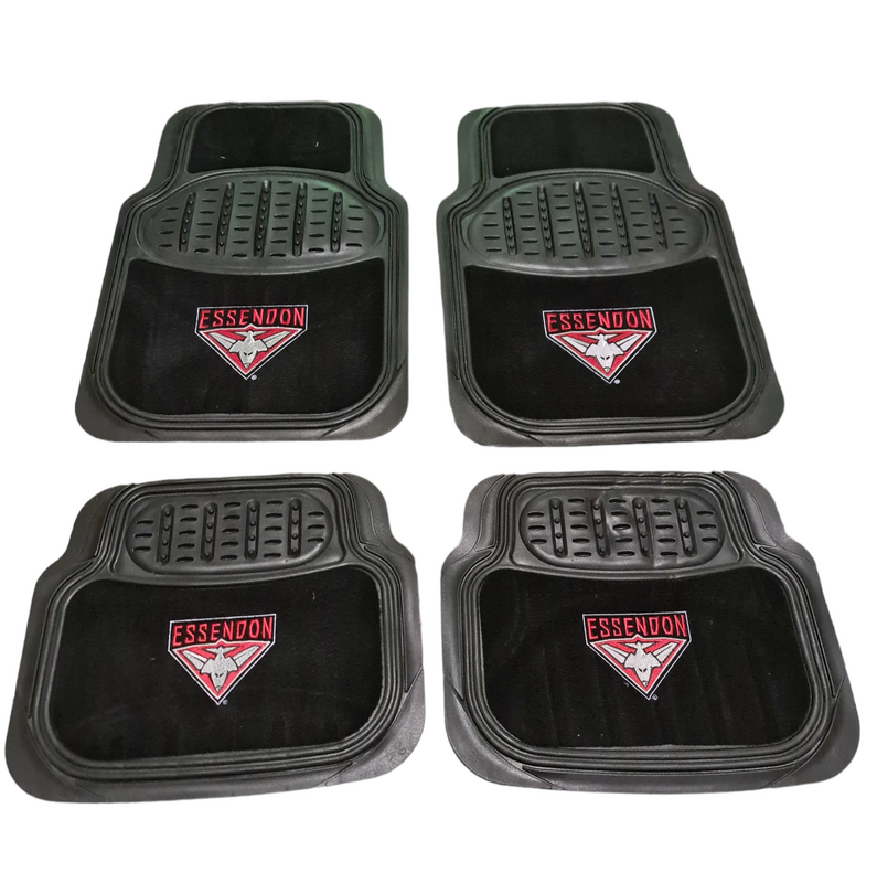 AFL Floormats Essendon Bombers Set Of 4