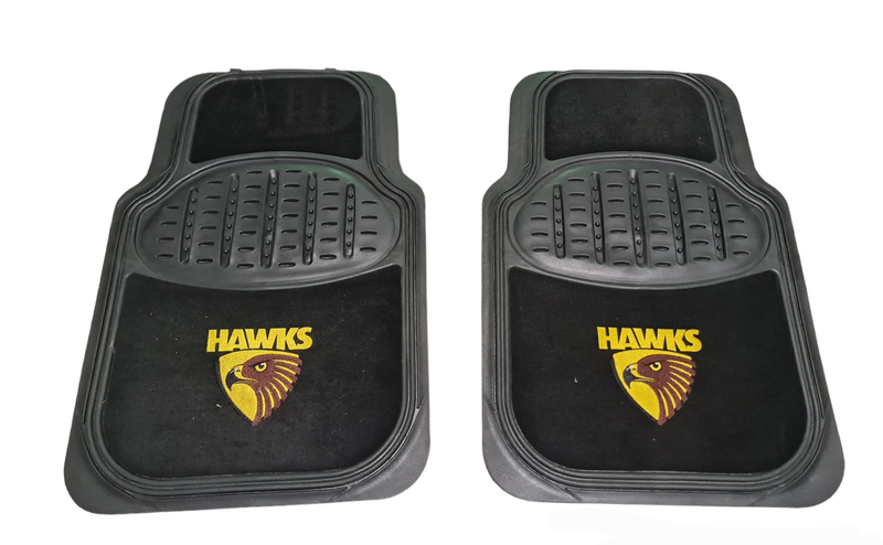 AFL Car Floor Mats Hawthorn Hawks Set Of 4