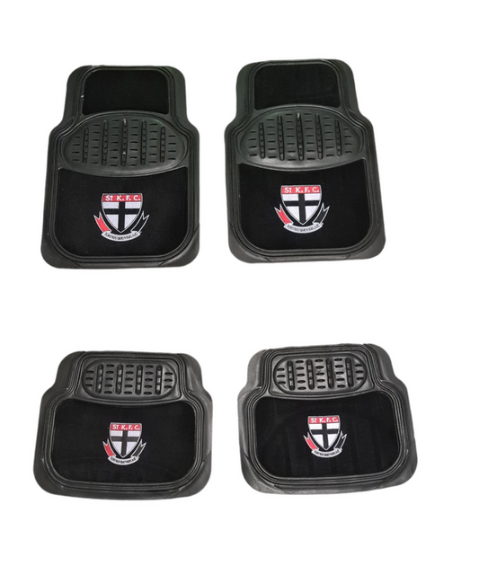 AFL Car Floor Mats St Kilda Saints Set Of 4