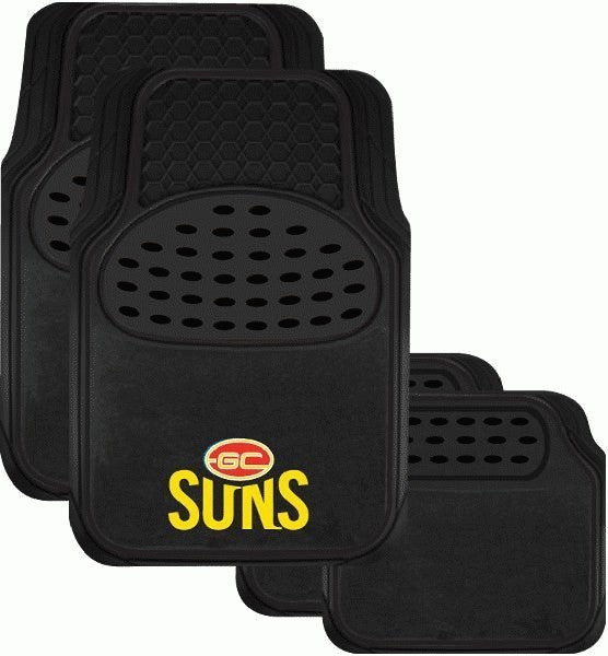 AFL Floormats Gold Coast Suns Set Of 4