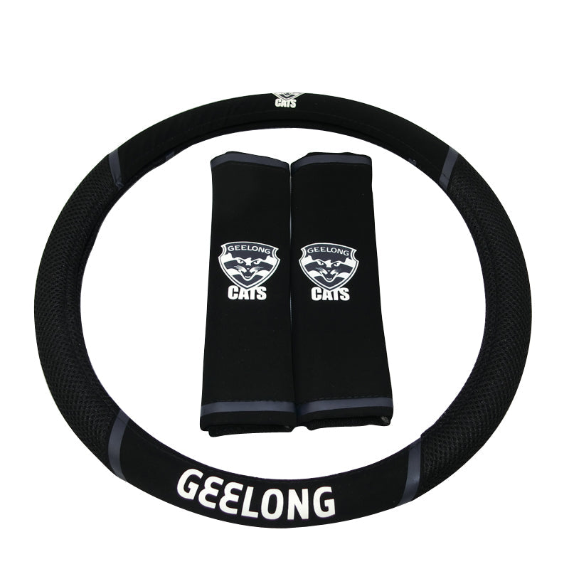 AFL Geelong Cats Steering Wheel Cover