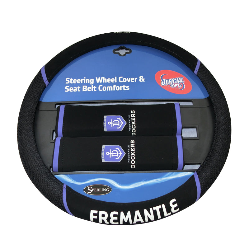 AFL Fremantle Dockers Steering Wheel Cover