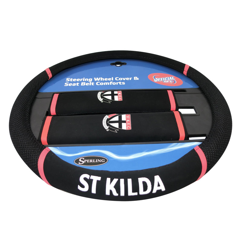 AFL St Kilda Steering Wheel Cover