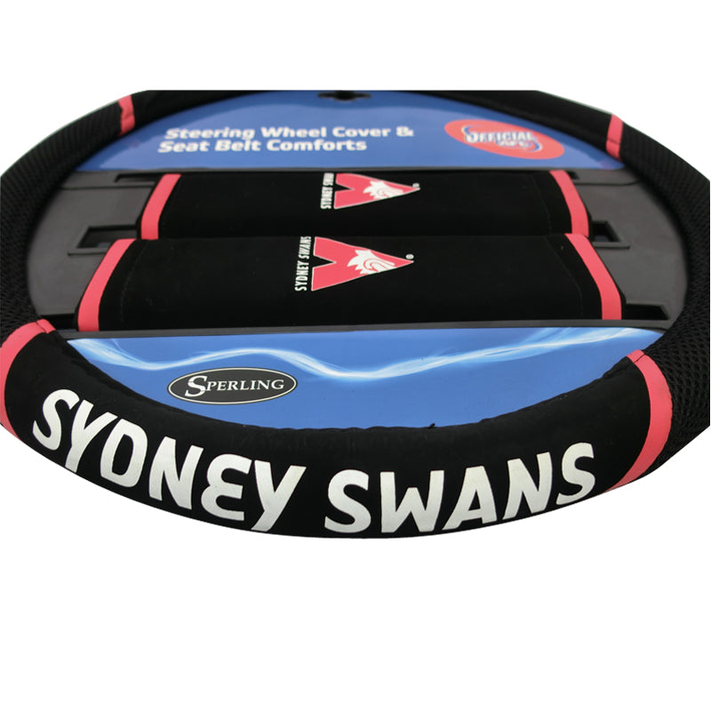 AFL Sydney Swans Steering Wheel Cover