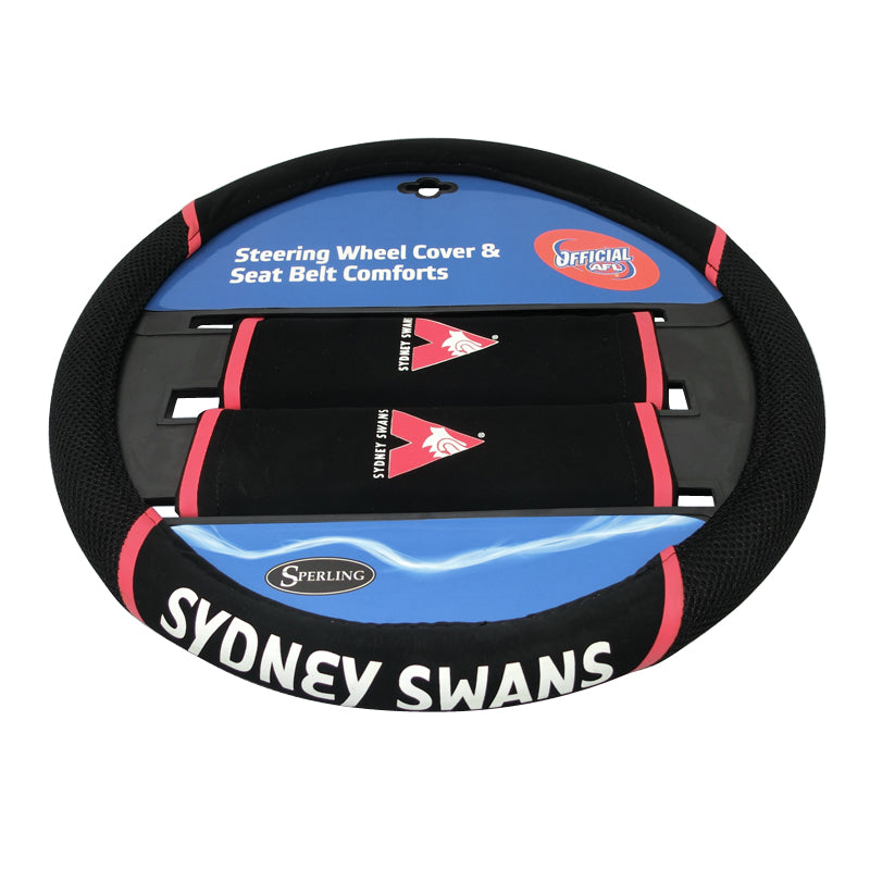 AFL Sydney Swans Steering Wheel Cover