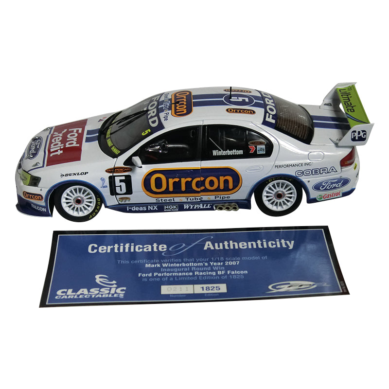 1:18 Mark Winterbottom 2007 Bahrain Winner FPR BF Falcon 18379