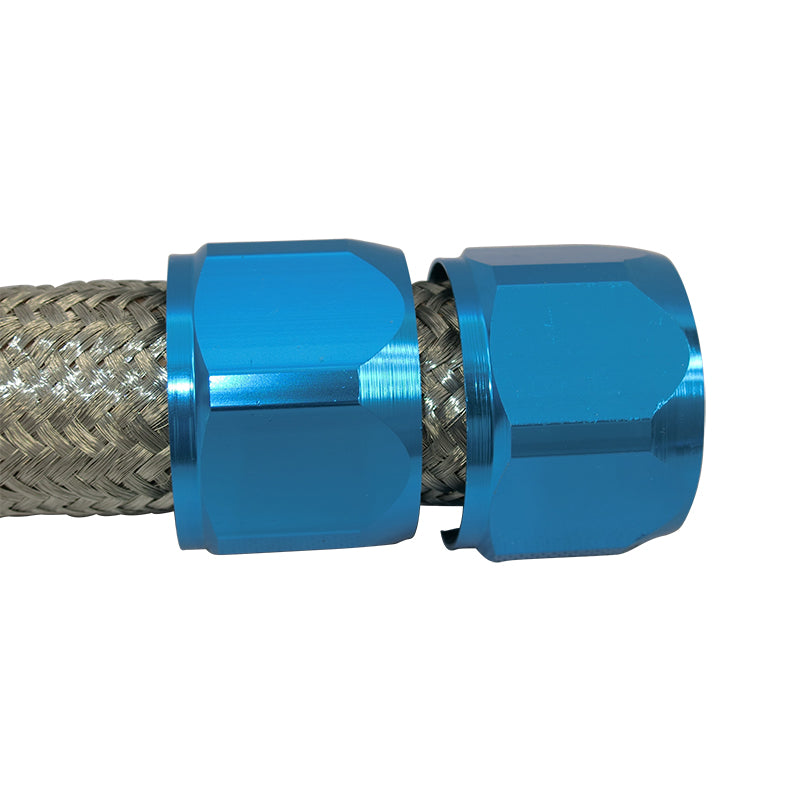 Anodised Braided Hose Kit And Sleeves - Blue MX890B