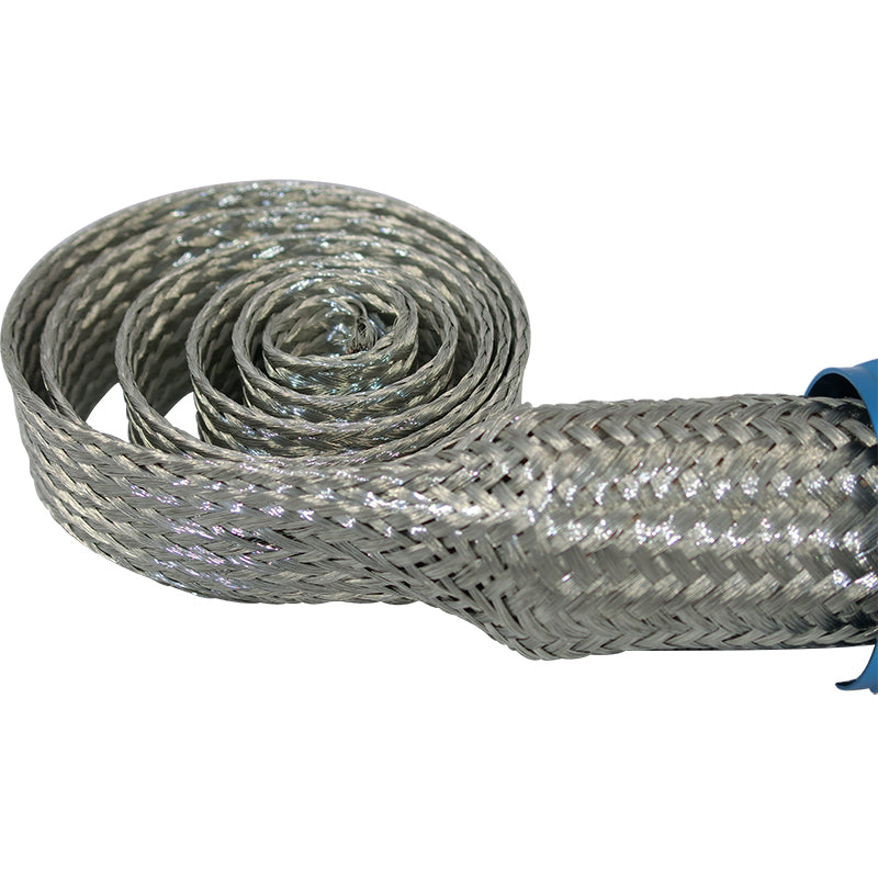 Anodised Braided Hose Kit And Sleeves - Blue MX890B