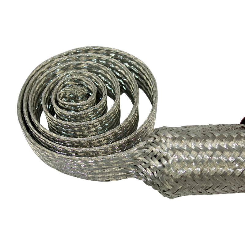 Anodised Braided Hose Kit And Sleeves - Red RG1802