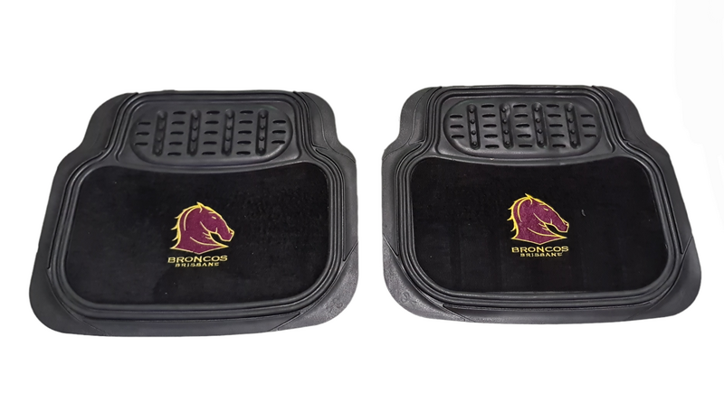 NRL Brisbane Broncos Floor Mats Set Of 4