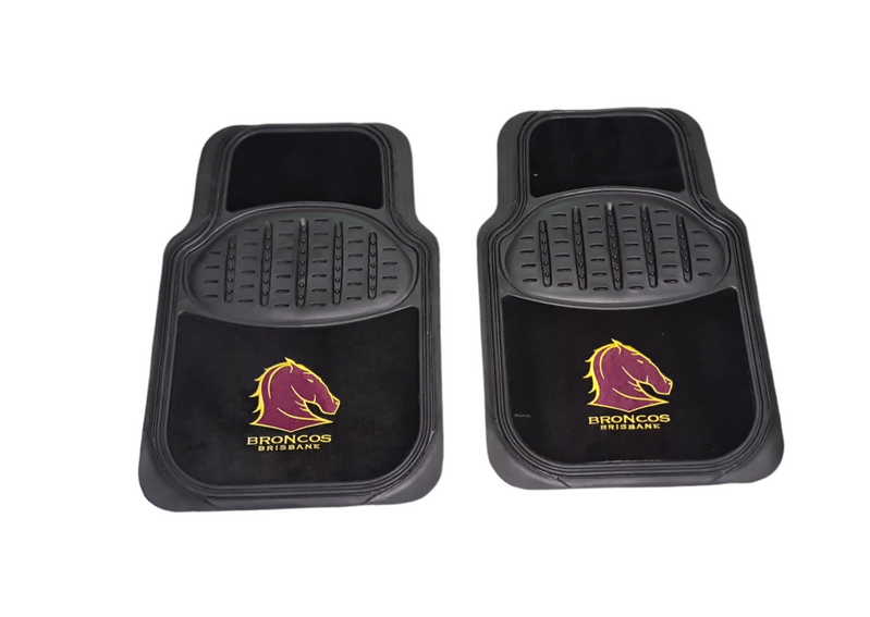 NRL Brisbane Broncos Floor Mats Set Of 4