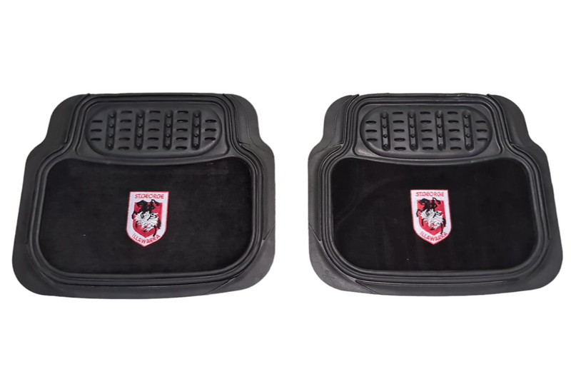 NRL St George Dragons Floor Mats Set Of 4